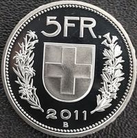 5 Franken 2011 stgl. / aus Münzsatz