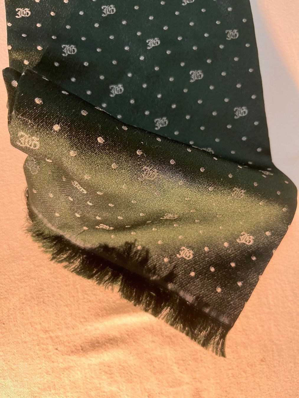 Foulard & Sciarpe: Echarpe en soie verte - John Galliano – Usato da Pully venduto da Artemisya 2