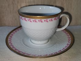 Porzellan Teetasse mit Unterteller