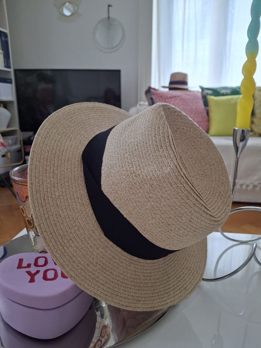 H&M Copricapi, berretti & cappellini: Chapeau style panama H&M beige M – Nuovo e nell'imballaggio originale da Lausanne venduto da Cognitia 1