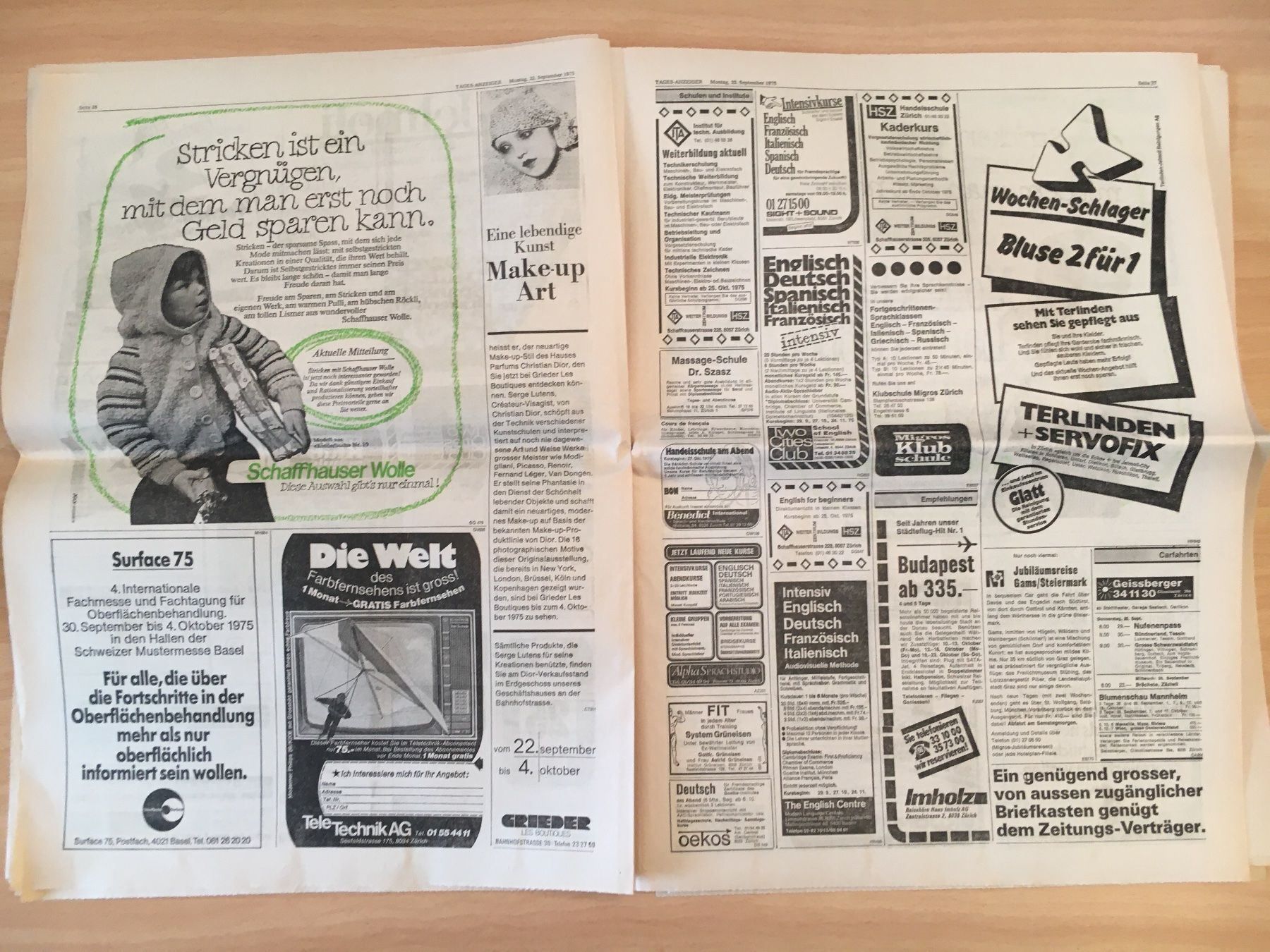 Zeitschriften & Magazine: Tagesanzeiger vom 22. September 1975 – Gebraucht aus Luzern von Jiggy_8898 4