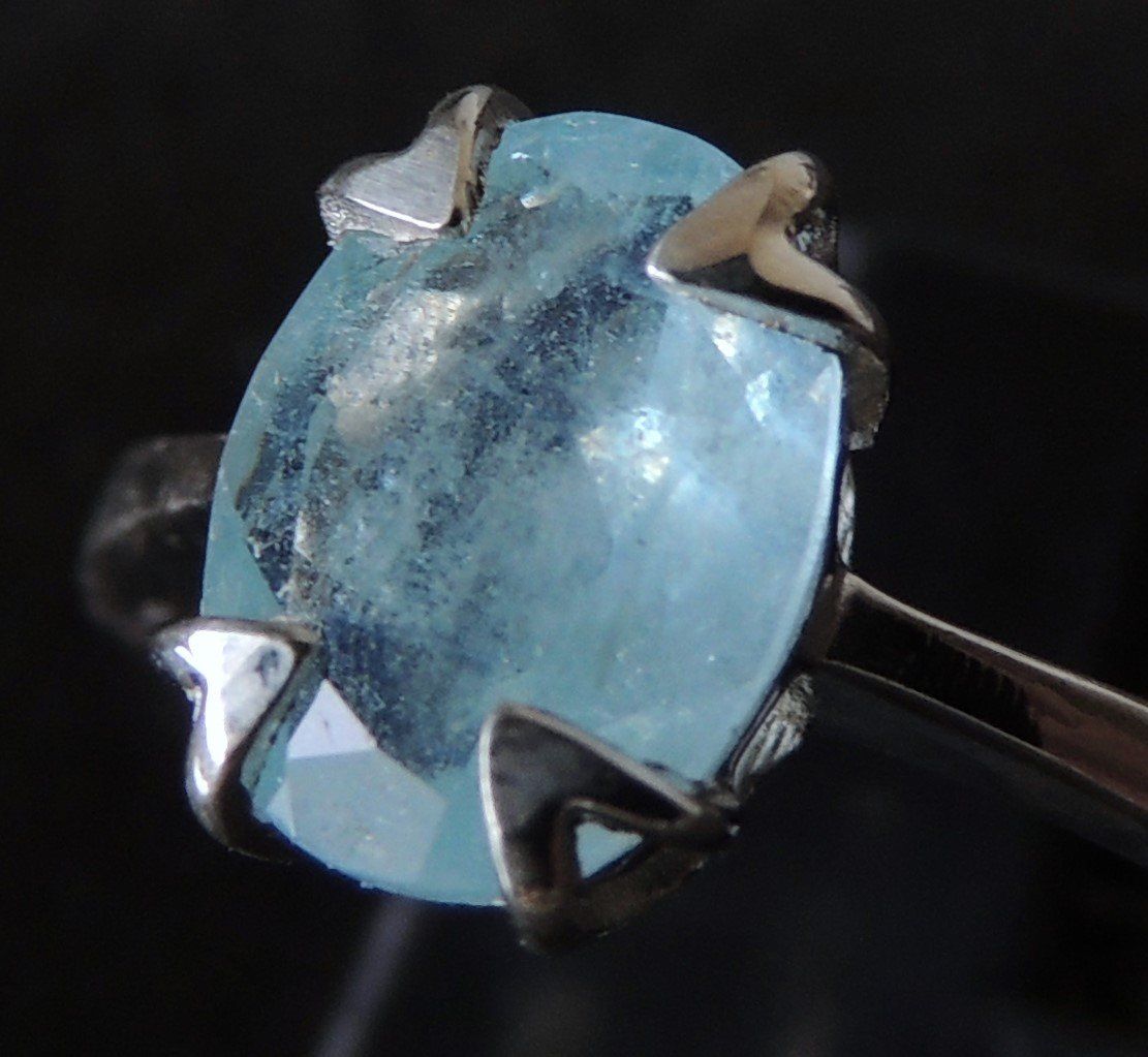 Anelli: Aquamarin Silber 925 Fingerring Gr. 56 – Nuovo (secondo la descrizione) da Waldenburg venduto da schaller707 2