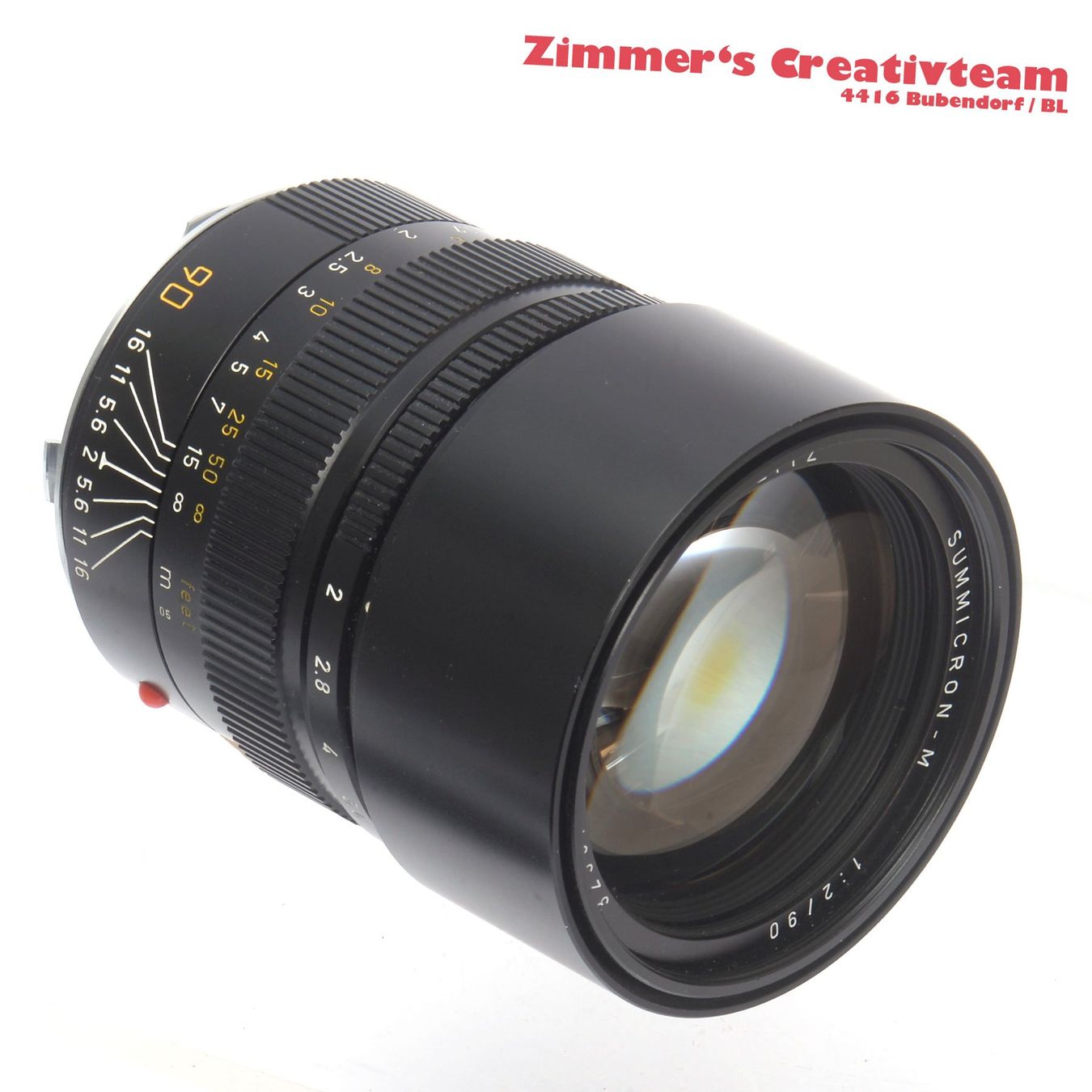 Leitz Obiettivi: Leitz Summicron-M 90mm 2.0 zu Leica M, codiert – Usato da Bubendorf venduto da zimmers_creativteam