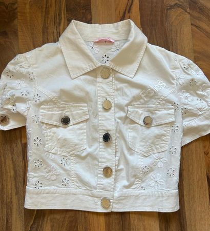 Damen Jacke Blugirl Folies weiss Grösse S bestickt