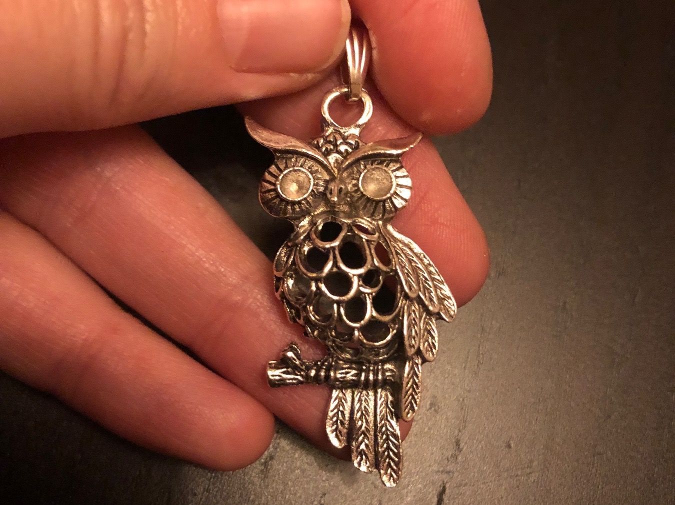 Anhänger: Amulett/ Anhänger Eule – Neu (gemäss Beschreibung) aus Gams von Mariawicca 1