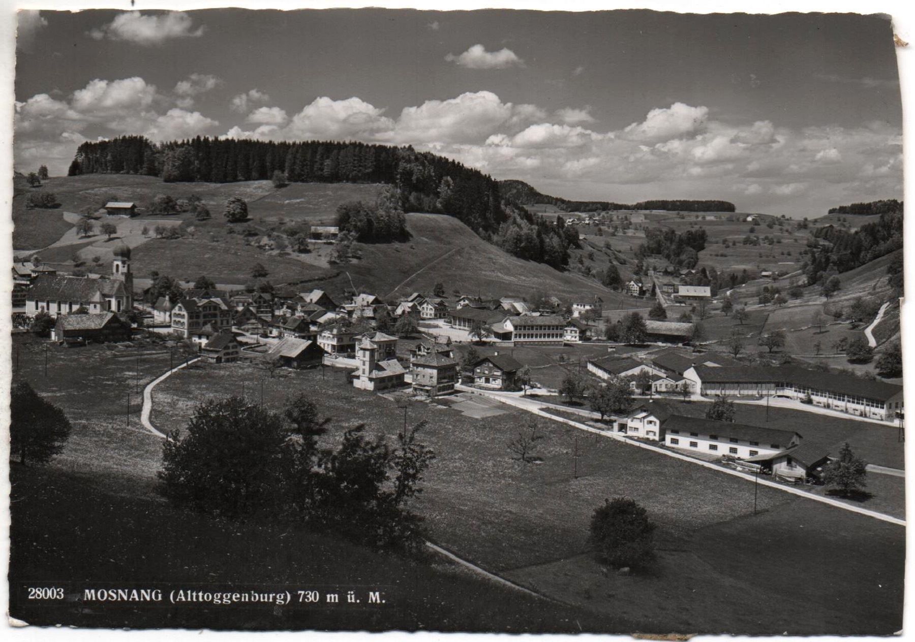 Cartoline postali: MOSNANG Alttoggenburg – Usato da Jona venduto da philajona