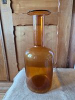 antike grosse Glas Vase orange 44 cm