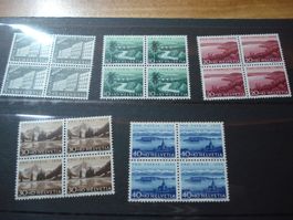 Pro Patria 1955, Satz 4erblocks, **