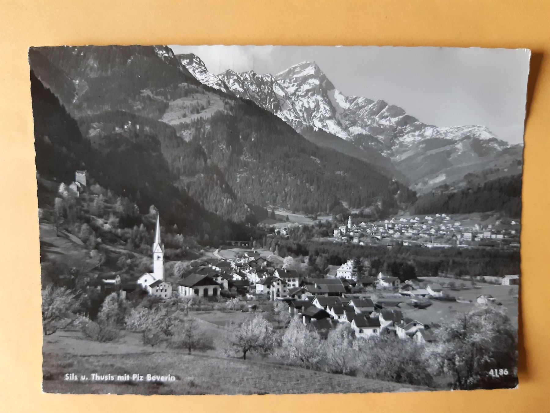 Cartoline postali: Sils i.D. Thusis Piz Beverin Postkarte – Usato da Wattwil venduto da yburgler