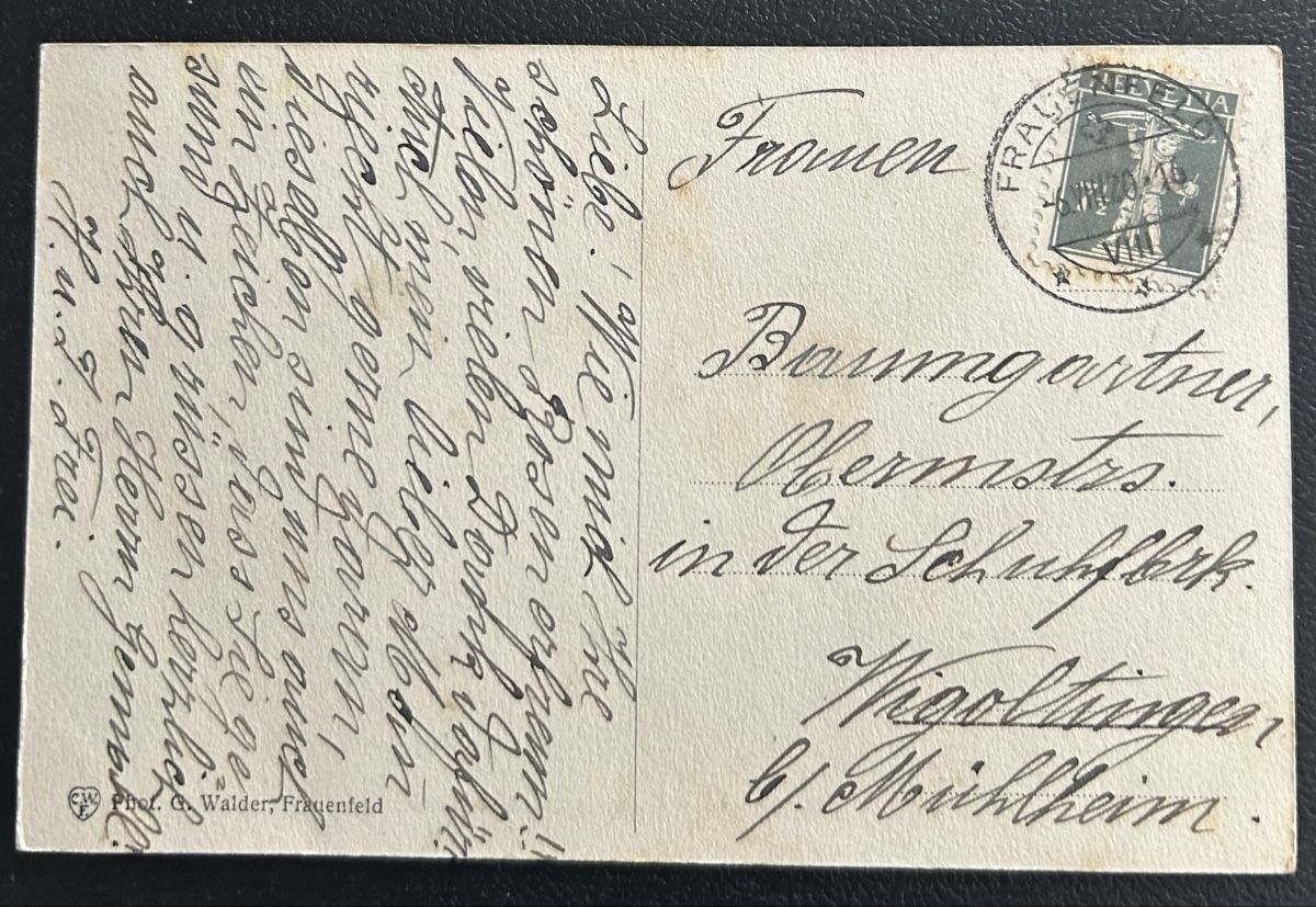 Cartes postales: Frauenfeld Restaurant z. Blume  – D'occasion à Horw par Tellbub 1
