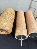 2 Kratzsäule Katzen, Sisal, 1 Rolle Seil