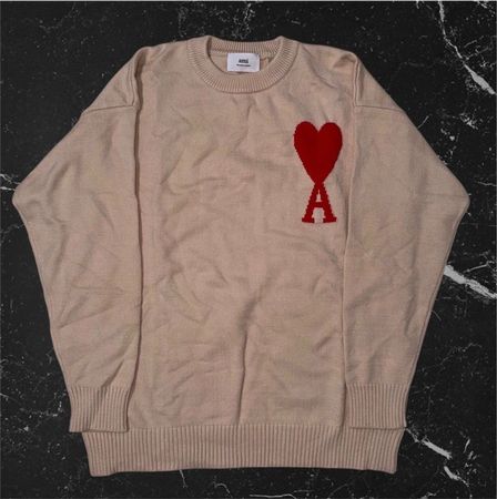 AMI Paris Pullover Grösse L Lachsrot