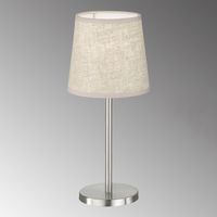 Tischleuchte, Stoffschirm, 30 cm Höhe