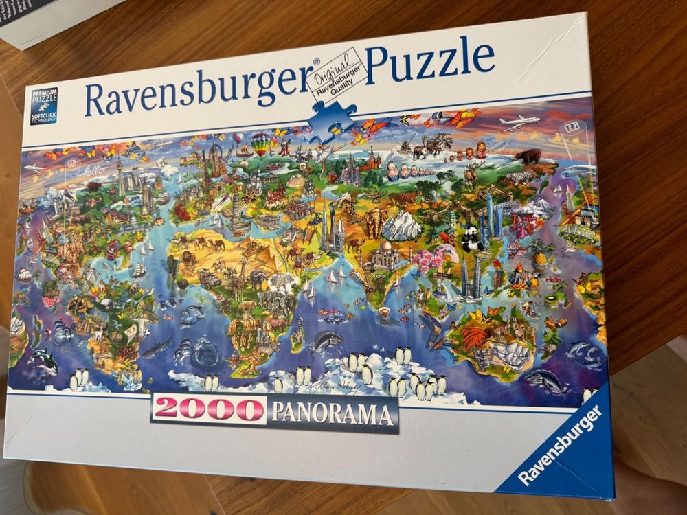 Ravensburger Puzzle 2000 Teile Panorama Weltkarte | Kaufen auf Ricardo