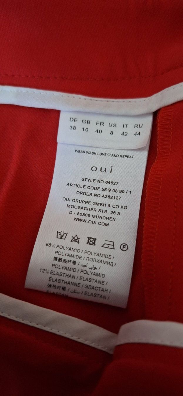 Pantalons: Pantalon rouge corail  38 – Neuf avec emballage d'origine à St-Triphon par Jldr0 2