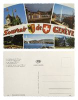 Genève Souvenir de Genève St-Pierre la Rade le Jet-d'eau