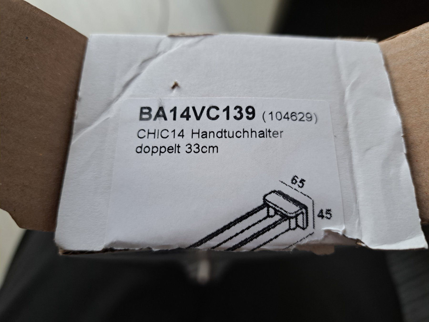 Portasciugamani: Bodenschatz BA14VC139 Handtuchhalter  33cm – Nuovo e nell'imballaggio originale da Tegerfelden venduto da Spick67 2