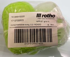 6 x Kühlschrankdose eckig 0,2 l / RONDO