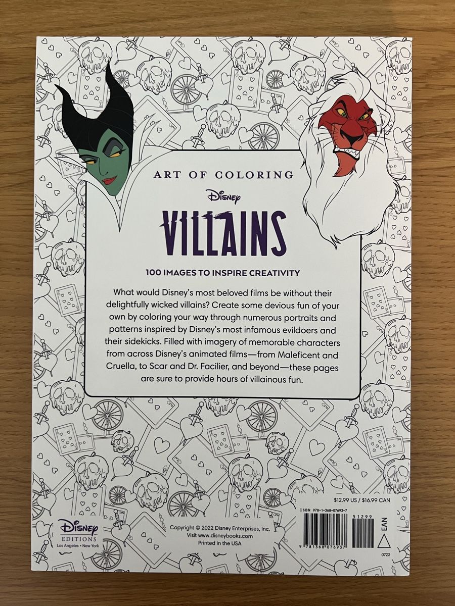 Bücher: Malbuch - Disney Villians – Gebraucht aus Winterthur von Wikingerlady 1