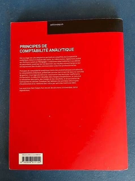 Livres: Principes de comptabilité analytique – D'occasion à Saules par Pathan 1