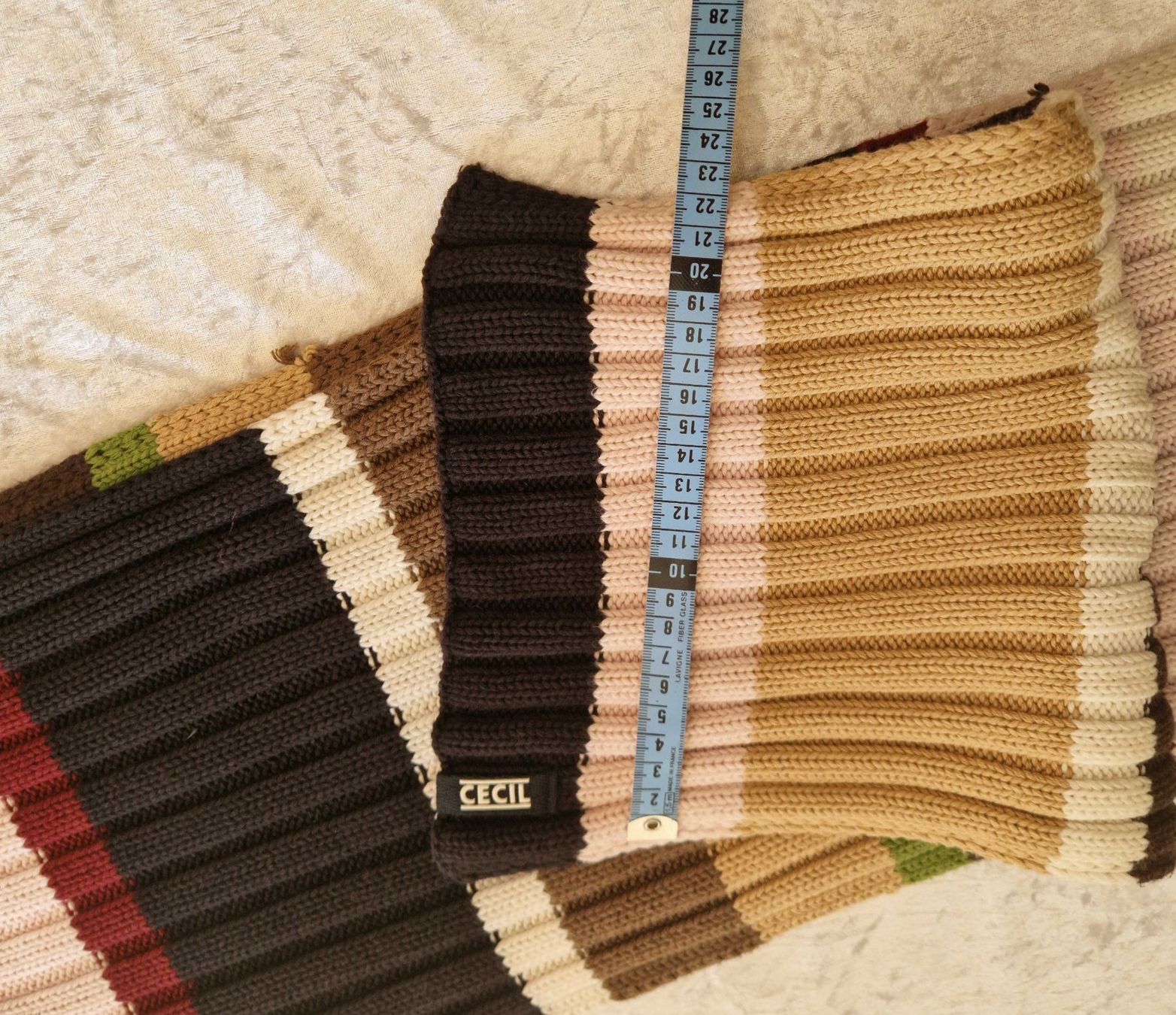 Cecil Foulards, Tücher & Schals: CECIL dicker Rippstrick Schal herbstliches Colour Blocking – Neu und originalverpackt aus Zürich von Family_Team-AG47-ZTB 9