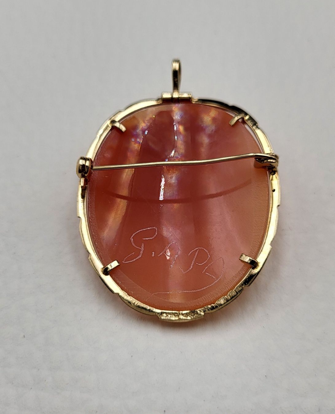 Ciondoli: Gold 585 Kamee Anhänger/Broche – Usato da Wald ZH venduto da Dasilver 8