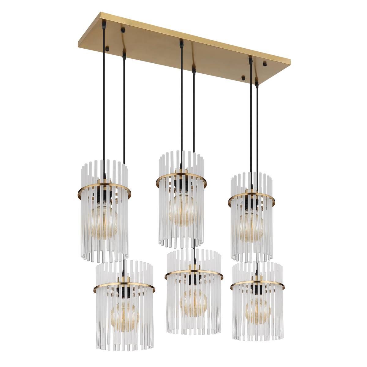 Kronleuchter & Deckenlampen: Pendelleuchte, Gold, Glas, 93 cm x 36 cm – Neu (gemäss Beschreibung) aus Kreuzlingen von Smart-Light 4
