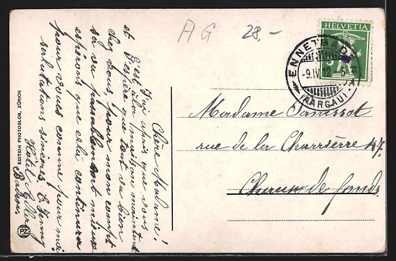 Cartoline postali: Baden, Blick über die Dächer der Stadt – Usato da Berlin venduto da bartko-reher 1