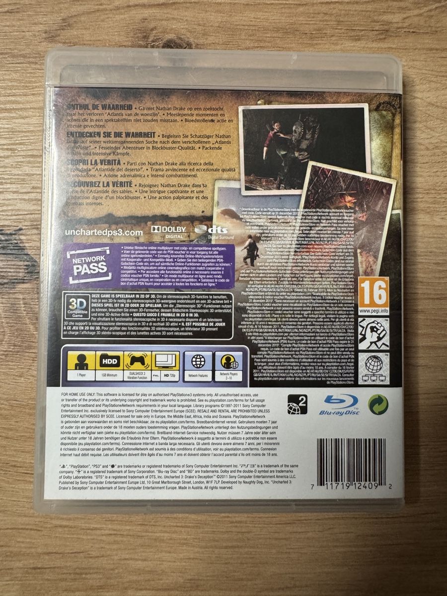 Sony Giochi: Uncharted 3: Drake's Deception - PS3 Spiel – Usato da Biberist venduto da etesummer 1