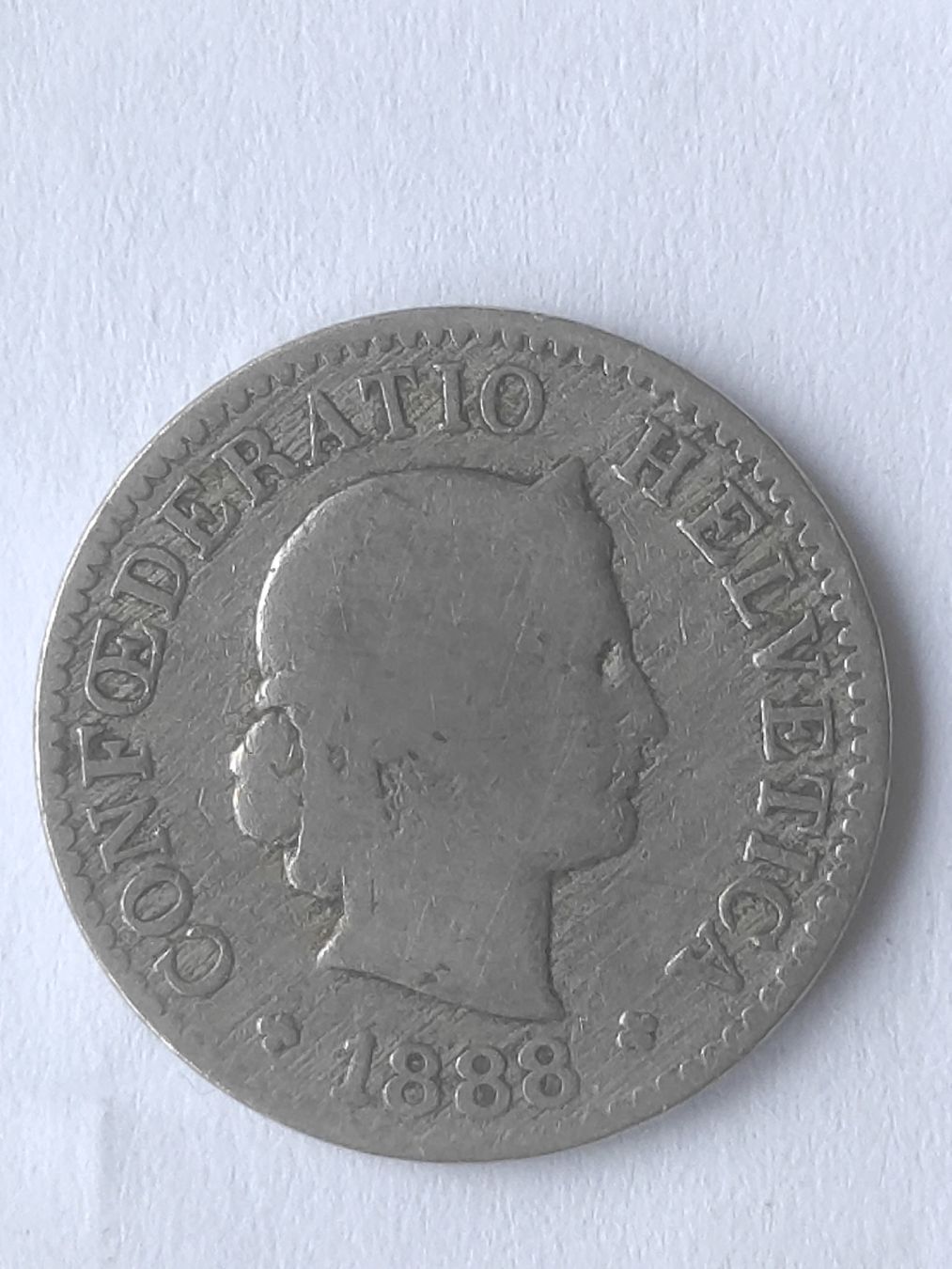 Alle Münzen: 5 Rappen Helvetica 1888 – Gebraucht aus Zürich von Hamaster 2