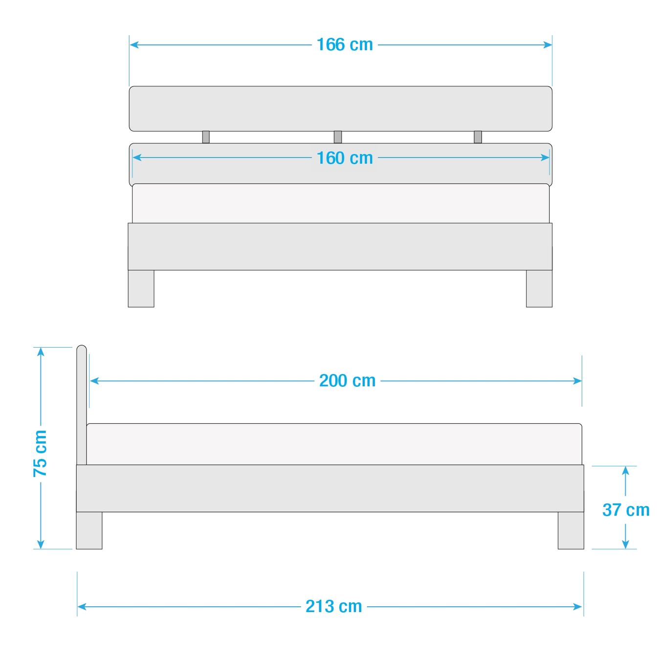 Letti: AresWOOD Solid Oak Bed 160×200 cm + Slatted Base – Usato da Horgen venduto da ole_yfv9 2