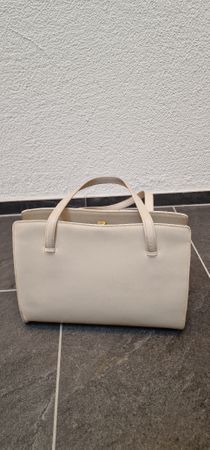 Elegante Vintage Handtasche Swiss Made, beige