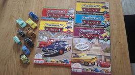 Lot de 5 magazines Disney Pixar Cars + 9 voitures