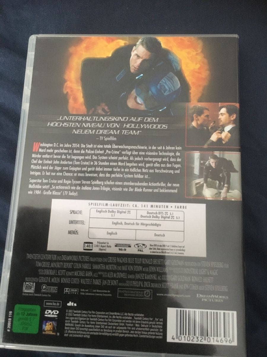 Tous les DVDs: Minority Report – D'occasion à Seengen par Predator86 1