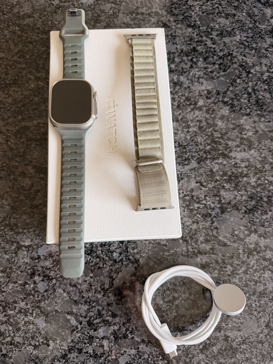Apple Smartwatch: Apple Watch Ultra 2 Titanium 49mm Olive Alpine Loop M – Gebraucht aus oberbipp von sigi83 3