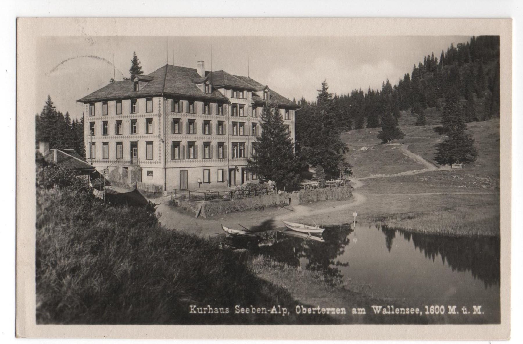 Cartoline postali: OBERTERZEN Kurhaus Seeben-Alp – Usato da Jona venduto da philajona