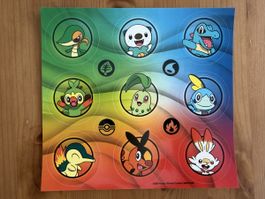 Autocollants Pokémon 1er partenaire série 2