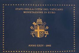 Vatikan Euro Münzensatz 2002 Pontifikat Giovanni Paolo II