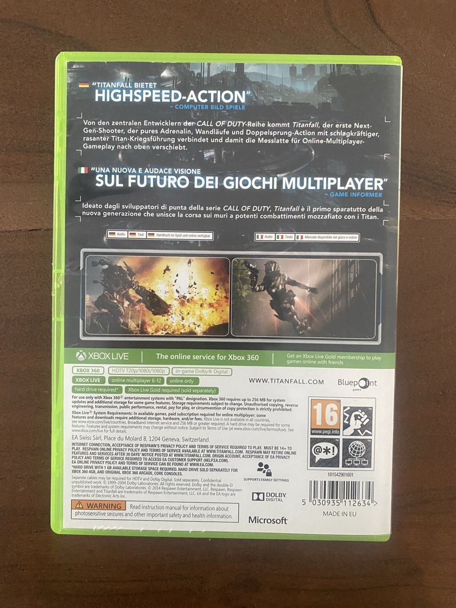 Microsoft Giochi: Titanfall für Xbox 360 – Usato da Thunstetten venduto da Virus_33 2
