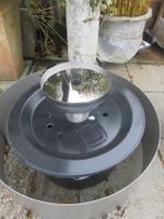 Chrom halb Kugel🤩Brunnen Gartenbrunnen Kugel 30 cm Brunnen