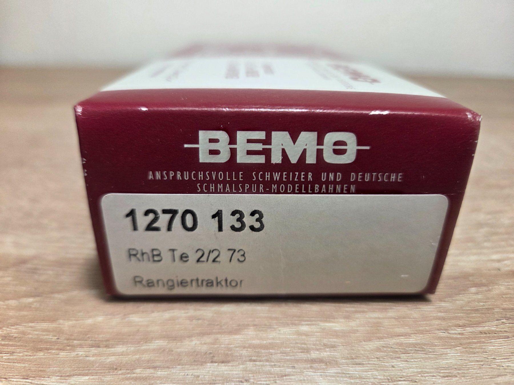 Bemo Modellini di ferrovie: Bemo 1270 133 Rangiertraktor Te 2/2 RhB H0m – Usato da St-Aubin-Sauges venduto da Lo_Go 7