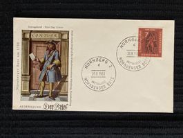 BRD 1961 illustrierter FDC Ausstel. Der Brief SStpl Nürnberg