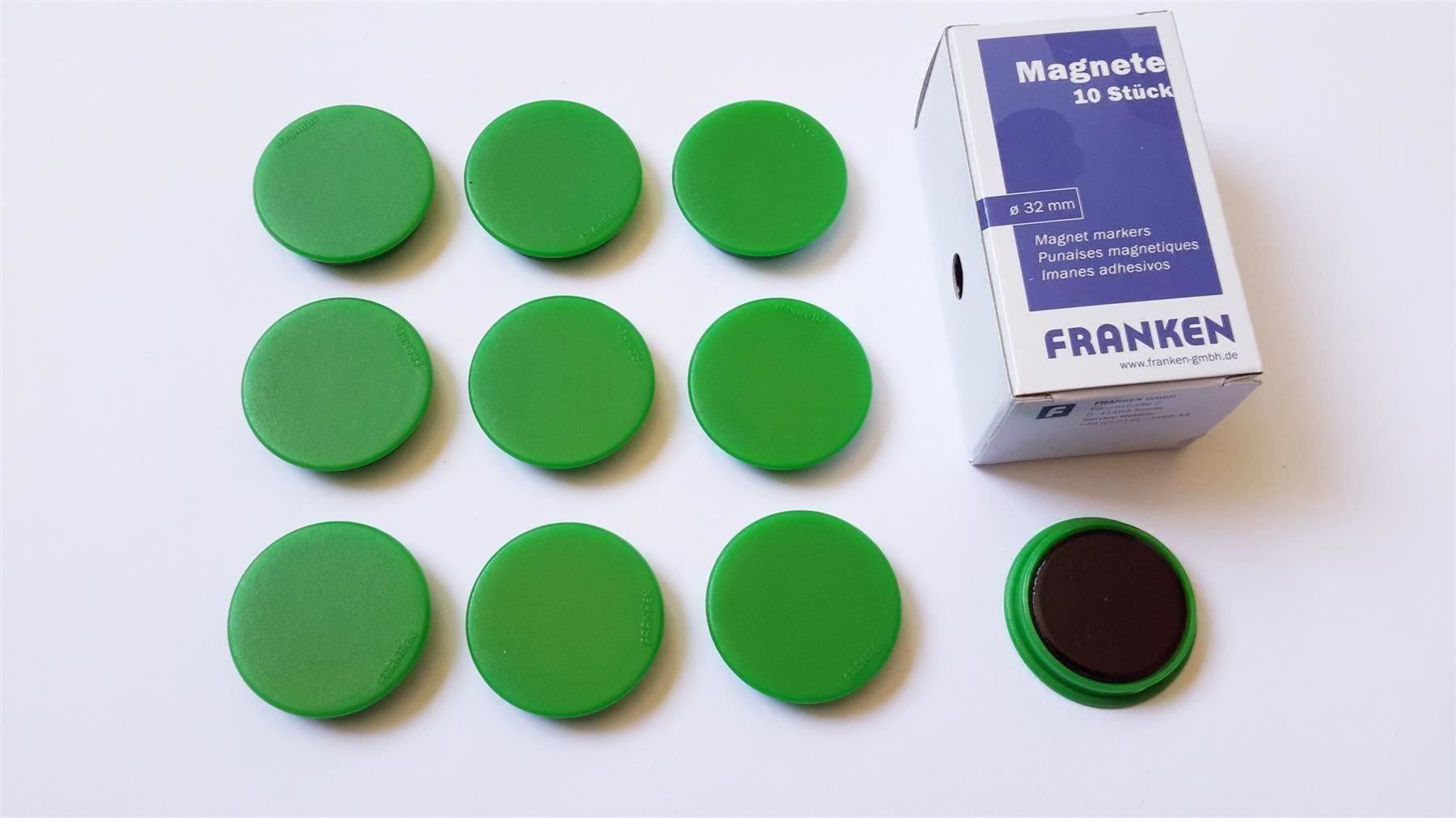 Calamite: Magnete 10 Stück, 32 mm, grün – Nuovo e nell'imballaggio originale da St. Gallen venduto da cointec 1