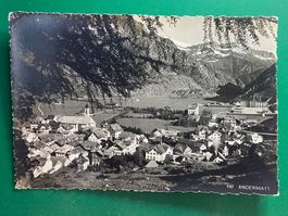 Alte Ansichtskarte von Andermatt, Vintage Grusskarte S97