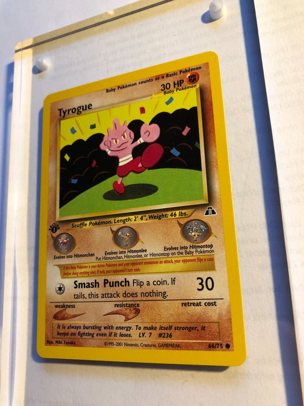 Sammelbilder & Trading cards: Tyrogue 1st Neo Discovery - MINT - ab 1.- – Gebraucht aus Giubiasco von dan_pr8b 2