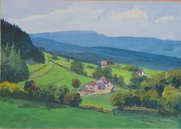 3 Aquarelle von Charles Greiner um 1920