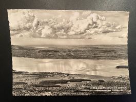 AK ZH Blick Etzel-Kulm auf den Zürichsee, Greifensee