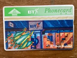 Telefonkarte British Telecom BTI035 BT Shops 7315 Ex ungebr.