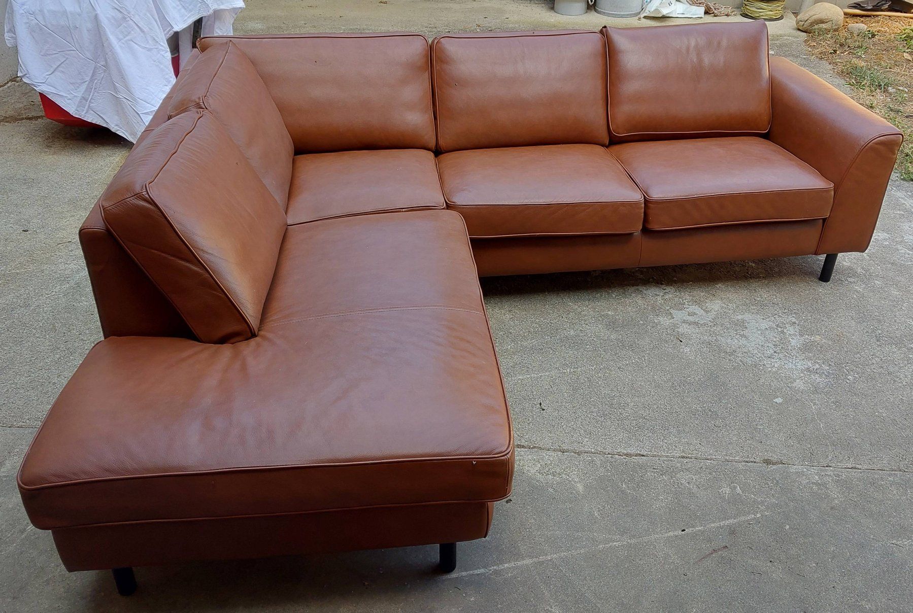Micasa Sofas: Ledersofa – D'occasion à Alchenstorf par Widmerf 1