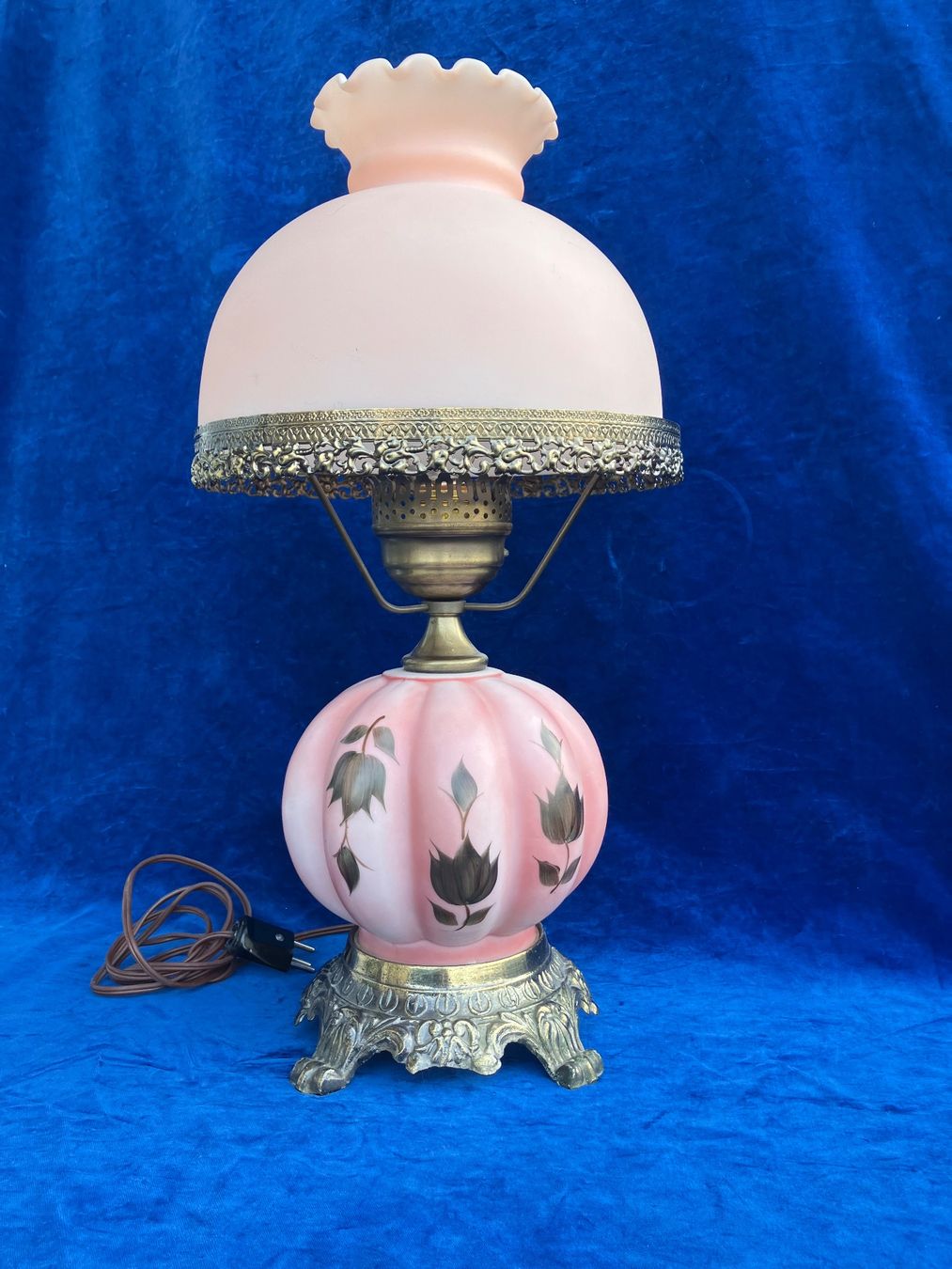 Lampade: Jugendstil  Opalin Tischlampe H.50cm – Usato da Zürich venduto da otomado 3